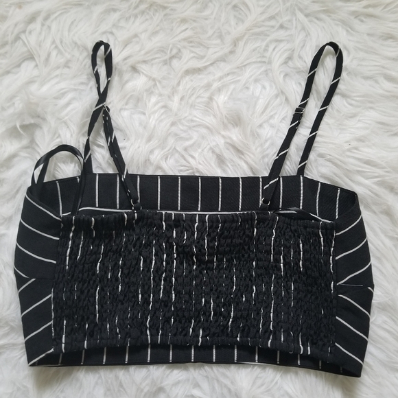 New Minkpink Striped Crop Top L Large - Picture 5 of 6